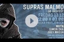 Supras Malmö 2003x2013 - 10-årsfest - 13/12 - Moriska Paviljongen